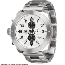 Vestal Restrictor Watch - Brushed/Silver/Silver/White-Black RES007