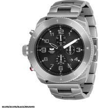Vestal Restrictor Watch - Silver/Silver/Black/Brushed RES001