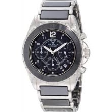 Viceroy Ceramic Chronograph Watch with Date in Black & Silver - 47550-