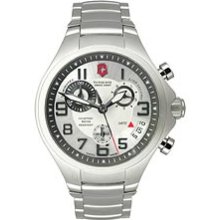 Victorinox Swiss Army Men's Quartz Watch With Silver Dial Analogue Display And Silver Stainless Steel Bracelet 241331