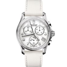 Victorinox Swiss Army Mother-of-Pearl Chronograph Watch White