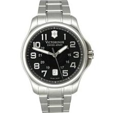 Victorinox Swiss Army Officer's 3-Hand Date Black Dial Men's Watch #241358