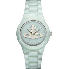 Vivienne Westwood Kew Women's Quartz Watch With Blue Dial Analogue Display And Blue Resin Bracelet Vv075blbl