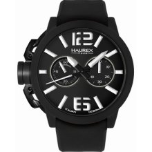 Watch Man's Haurex 3n377unw Turbina Ss Chronograph Watch 52 Mm Collection 2013