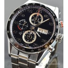 Wholesale Black Dial Day Date Stainless Steel Men's Automatic Watch