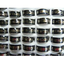 Wholesale Mixed 100pcs Color Mood Change Fashion Stainless Steel Rings Free P&p