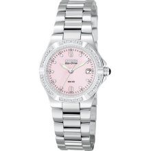 Womens Citizen Eco Drive Riva Watch with Diamonds in Stainless Steel (EW0890-58X)