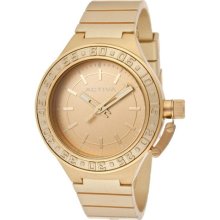 Women's Gold Dial Gold Polyurethane ...