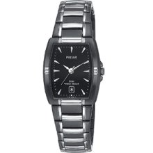 Womens Pulsar Steel Date Watch PH7055