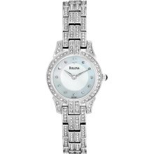 Women's Stainless Steel Dress Swarovski Crystal Crystal Bezel Links