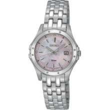 Women's Stainless Steel Le Grand Sport Pink Mother Of Pearl Dial