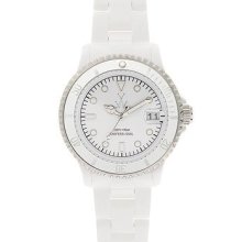 Women's toywatch mini white plasteramic watch. fls08wh