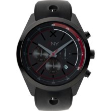 Xny Watch, Mens Chronograph Tailored Streetwear Black Polyurethane Str