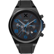 Xny Watch, Mens Chronograph Urban Expedition Black Polyurethane Strap