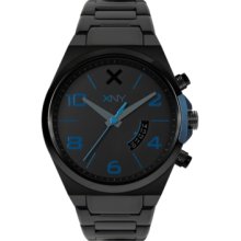 Xny Watch, Mens Urban Expedition Black Ion-Finish Stainless Steel Brac