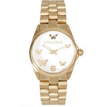 Zadig & Voltaire Gold Butterfly Bracelet Watch Gold
