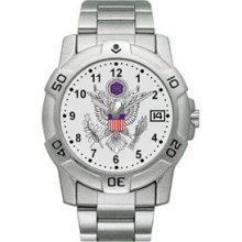 Zan Watch Sports Watch, Army, Chrome, Date Function