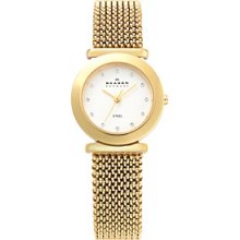 107SGG1 Skagen Ladies Mesh Gold Watch