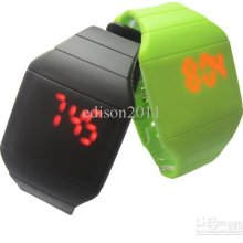 2013 New Colorful Soft Led Touch Watch Jelly Silicone Digital Feelin