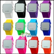 2013 Women Watch Candy Color Watch Mirrorwatch Led Watch Led1018