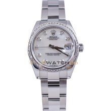 31mm Datejust 178240 Custom MOP Diamond Dial & Diamond Bezel