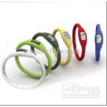 500pcs Anion Watch Health Digital Popular Bracelet Watch Ion Sports