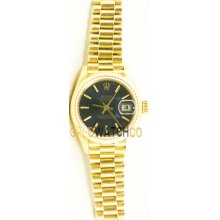 69178 President 18K Yellow Gold Model Blue Dial