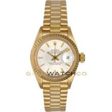 69178 President 18K Yellow Gold Model Silver Dial