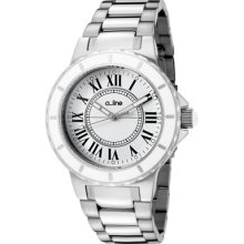 a_line Watches Women's Marina White Dial Stainless Steel Stainless Ste