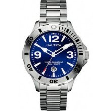A14545G Nautica Mens BFD 101 Blue Silver Watch