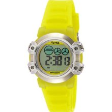 Activa Watches Midsize Digital Yellow Plastic Yellow Plastic Digital