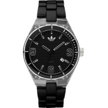 Adidas ADH2541 Black Plastic with Black Dial Unisex Watch