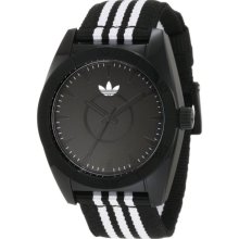 Adidas Mens Originals Santiago Analog Polyurethane Watch - Two-tone Nylon Strap - Black Dial - ADH2659