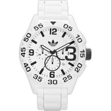 adidas Originals 'Newburgh' Chronograph Watch White/ Black