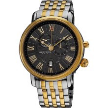 Akribos XXIV Men's Stainless Steel Swiss Collection Multifunction Watch (Two-tone)