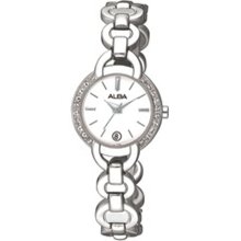 Alba Quartz Ladies Swarovski Crystal Dress Watch AXT127X1