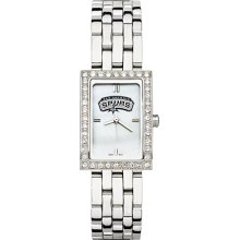 Alluring Ladies San Antonio Spurs Watch with Logo in Stainless Steel