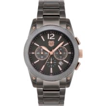 Andrew Marc Watch, Mens Chronograph Gunmetal Ion-Plated Stainless Stee