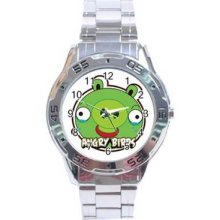 Angry Birds Stainless Steel Chrome Analogue Men's Watch 03