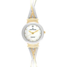 Anne Klein Watch, Womens Twisted Bangle Bracelet 10-9069MPTT