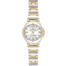 Anne Klein Watch, Womens Two Tone Bracelet 10-8655SVTT