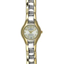 Anne Klein White-Dial Two-Tone Watch - Silver/Gold