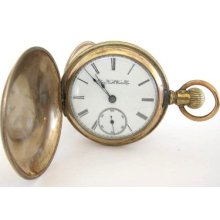 Antique 10k Goldfilled Elgin Pocket Watch,18s,11j,hunter Case,svr'd & Run