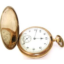Antique10k Goldfilled Elgin Pocket Watch,fahy Montauk Hunter Case,s16,run