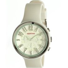 Appetime Womens Sweets Plastic Watch - White Rubber Strap - White Dial - APPSVD540008