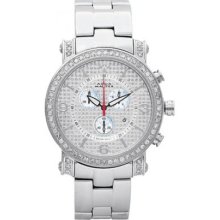 Aqua Master Diamond Watch Men's Stainless Steel Watches with 1 row Diamond Cut Dial 9-3W