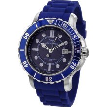 Aquaswiss 96G046Rugged Man's Quartz Watch Stainless Steel Rubber Strap