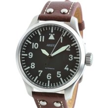 Aristo 3H109 47mm Swiss ETA Automatic Pilot's Watch with XL Flieger Crown