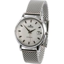 Aristo 4H101SMIL Silver AristoCrat Mesh Bracelet Automatic Watch