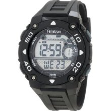 Armitron Mens 40/8249blk Chronograph Black Resin Digital Watch